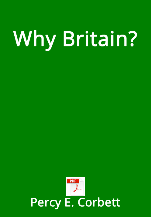 Why Britain?  PDF - Percy Corbett 